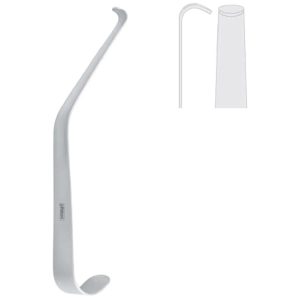 Retractor channel Steinberg 6.75mm, 165mm