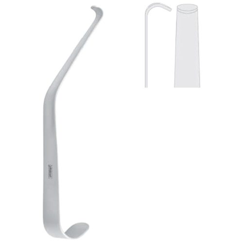 Retractor channel Steinberg 6.75mm, 165mm