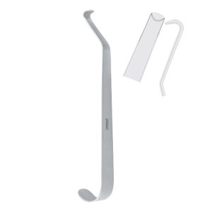 Retractor channel Terry 8mm, 165mm