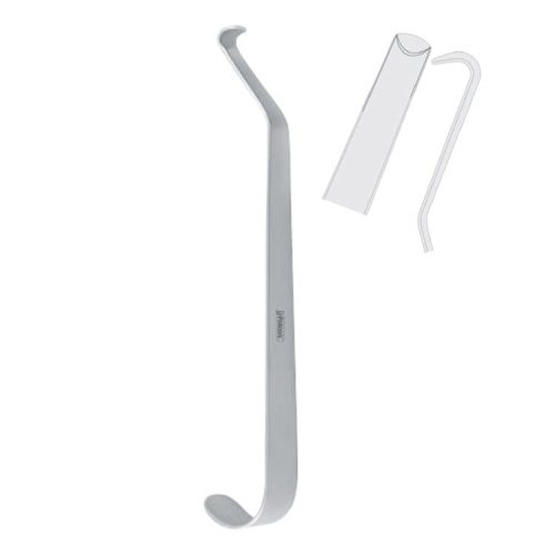 Retractor channel Terry 8mm, 165mm