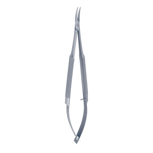 Igłotrzymacz mikro Gomel gładki zagięty 140mm