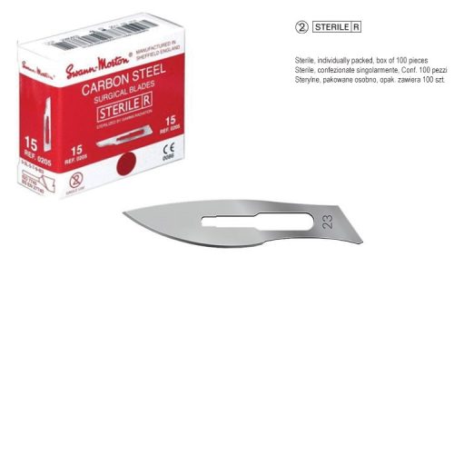 Ostrza do skalpeli Swann Morton fig. 23 (Opak. 100 szt.)