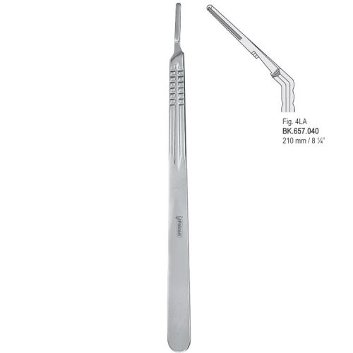 Uchwyt do skalpela wygięty 210mm fig.4LA