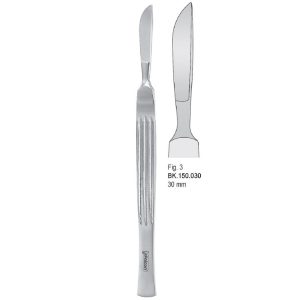 Skalpel ze stali nierdzewnej, ostrze 30mm fig. 3