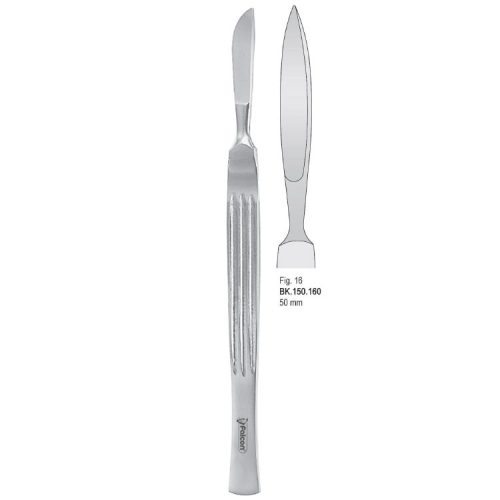 Skalpel ze stali nierdzewnej, ostrze 50mm fig. 16