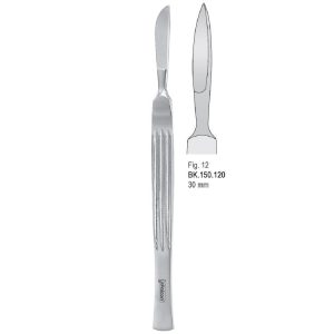 Skalpel ze stali nierdzewnej, ostrze 30mm fig. 12