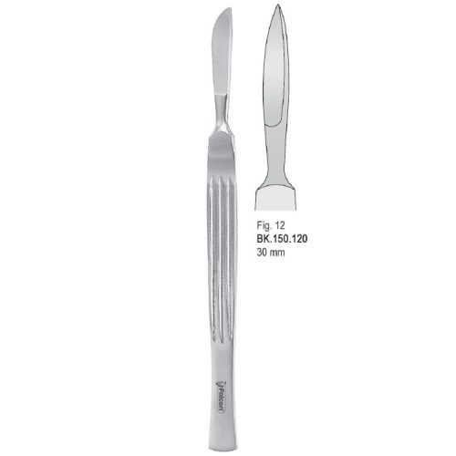Skalpel ze stali nierdzewnej, ostrze 30mm fig. 12