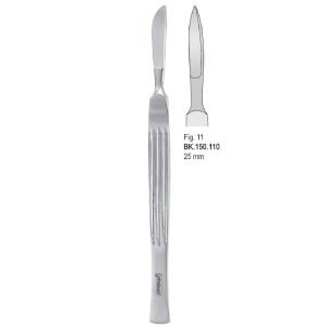 Skalpel ze stali nierdzewnej, ostrze 25mm fig. 11