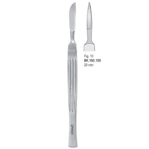 Skalpel ze stali nierdzewnej, ostrze 20mm fig. 10