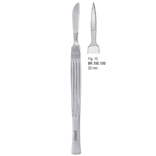 Skalpel ze stali nierdzewnej, ostrze 20mm fig. 10