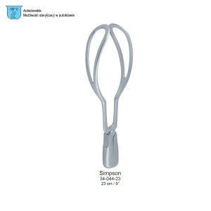 Kleszcze porodowe Simpson 230mm