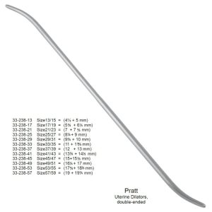 Rozszerzadło maciczne Pratt dwustronne 5.6mm/6.3mm fig.17/19