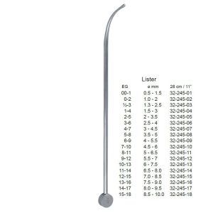 Zgłębnik cewkowy Lister 7-10EG 4.5-6mm/280mm