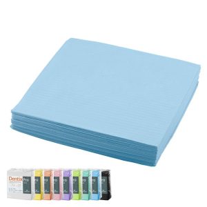 DentixPro śliniaki z kieszenią 3 warstwy niebiskie 38 x 49 cm (50 szt.)