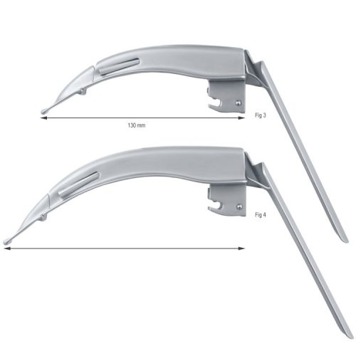 MacMove Zestaw laryngoskopowy z wymiennym światłowodem (Max-Led rękojeść standard + łyżki fig.3, 4)