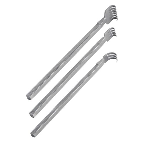 Łyżka brzuszna do haków automatyczne Lempert 3-zębny ostry 19x17mm