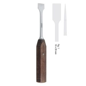 Osteotome sagittal sripping Hargis straight 10mm, 215mm