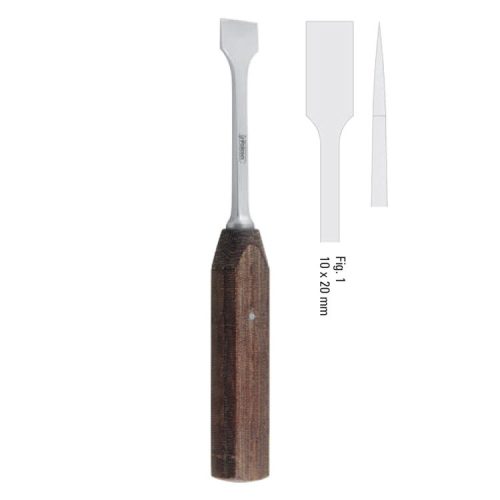 Osteotome sagittal sripping Hargis straight 10mm, 215mm