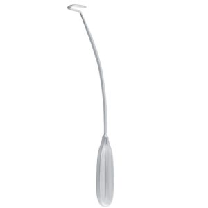 Raspatory rib Obwegeser curved shank left 300mm