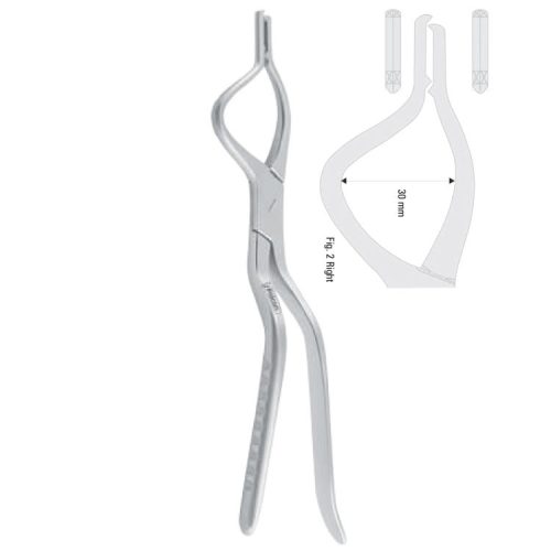 Tessier Kleszcze do nastawiania szczęki prawe dla dzieci 30mm/220mm fig.2