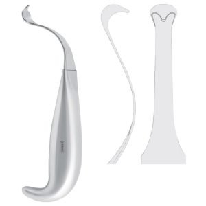 Retractor mandibular body Steinberg 10mm, 155mm