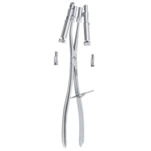 Forceps bone reduction Spiessl rollers only 80 mm (pair)
