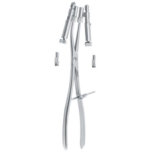 Forceps bone reduction Spiessl rollers only 80 mm (pair)