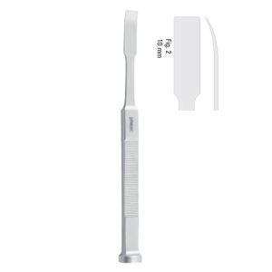 Tessier Osteotom gałązkowy mocno zagięty 10mm/180mm fig.2
