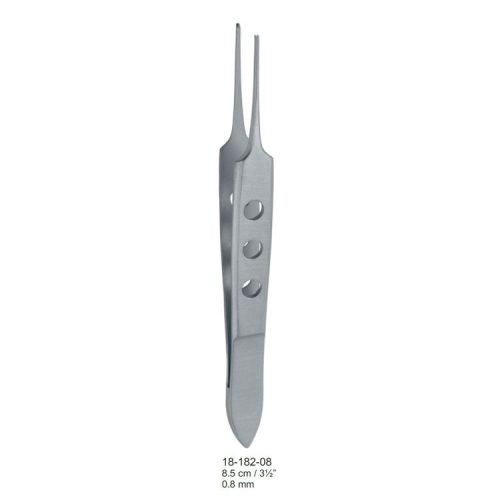 Penseta Bishop-Harmon Iris 1x2 ząb prosta 0.8mm, 85mm