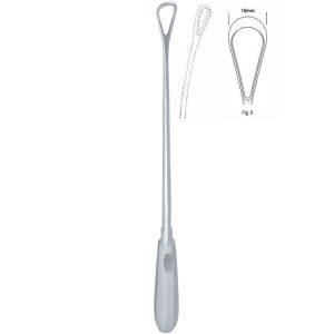 Skrobaczka maciczna Recamier tępa-giętka 16mm 310mm fig.8
