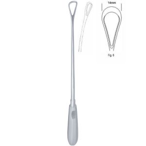 Skrobaczka maciczna Recamier tępa-giętka 14mm 310mm fig.6