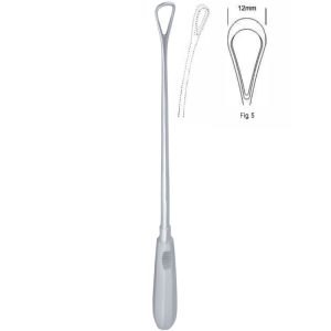 Skrobaczka maciczna Recamier tępa-giętka 12mm 310mm fig.5