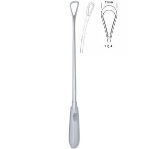 Skrobaczka maciczna Recamier tępa-giętka 11mm 310mm fig.4