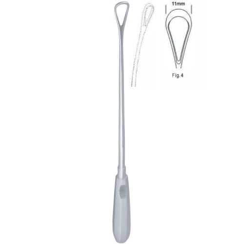 Skrobaczka maciczna Recamier tępa-giętka 11mm 310mm fig.4
