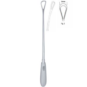 Skrobaczka maciczna Recamier tępa-giętka 9mm 310mm fig.3
