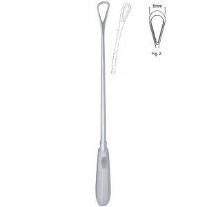 Skrobaczka maciczna Recamier tępa-giętka 8mm 310mm fig.2