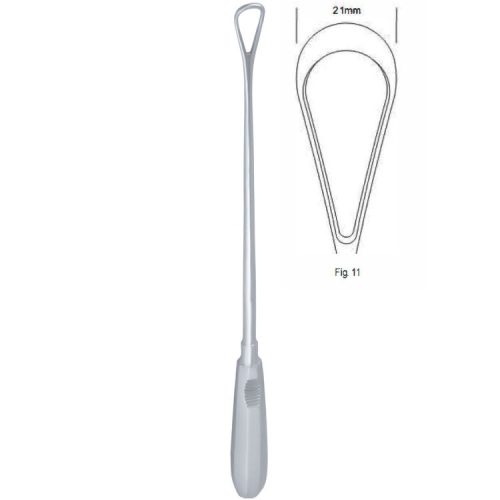 Skrobaczka maciczna Recamier tępa-sztywna 21mm 310mm fig.11