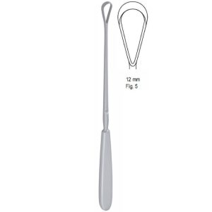 Skrobaczka maciczna Sims tępa-giętka 12mm 255mm fig.5