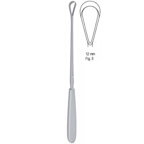 Skrobaczka maciczna Sims tępa-giętka 12mm 255mm fig.5