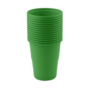 Jednorazowe kubki plastikowe zielone 180ml (Opak. 100 szt)