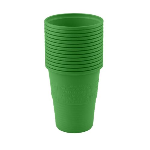 Jednorazowe kubki plastikowe zielone 180ml (Opak. 100 szt)