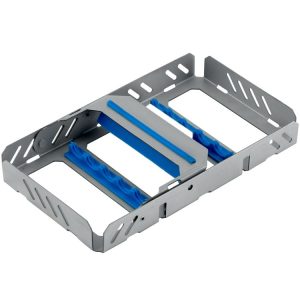 Kaseta do sterylizacji na 5 instrumentów, niebieska