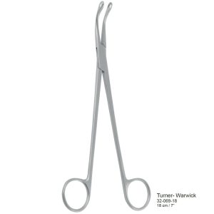Turner- Warwick gall stone forceps curved 180mm
