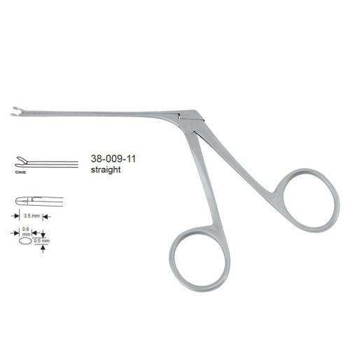 Kleszczyki uszne mikro 0.6x0.5mm 80mm