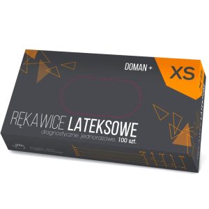 Rękawiczki lateksowe pudrowane roz.XS (100 szt.)