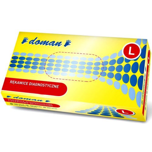 Rękawiczki lateksowe bezpudrowe (100 szt.)