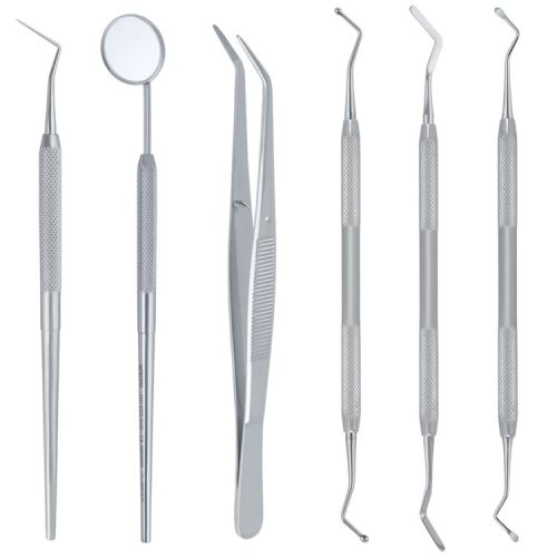 Zestaw instrumentów do diagnostyki i higieny jamy ustnej (8 szt.)