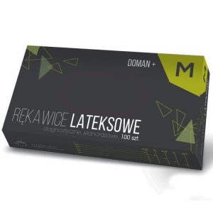 Rękawiczki lateksowe pudrowane roz.M (100 szt.)