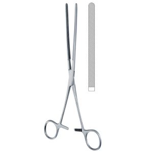 Kleszczyki zaciskowe jelitowe Doyen proste 240mm