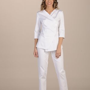 Silvi, bluza damska M3/4, Lev, biała XS